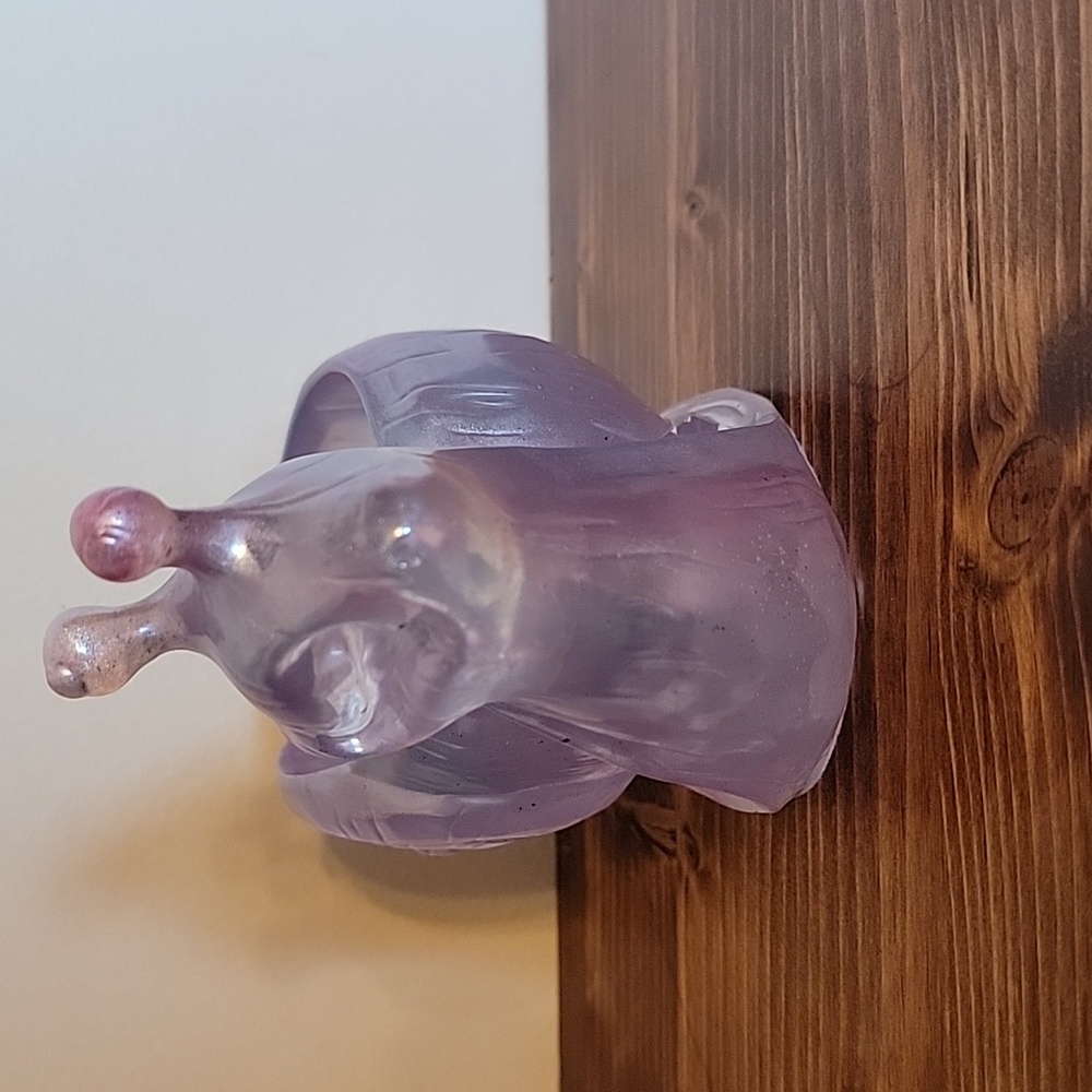 Purple Snail Shaped Candle Holder - Picture 3 of 4